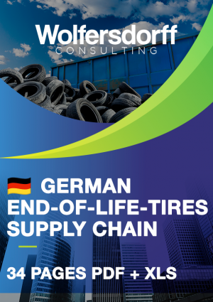 Report: German end-of-life-tires supply chain, 34 pages PDF + XLS